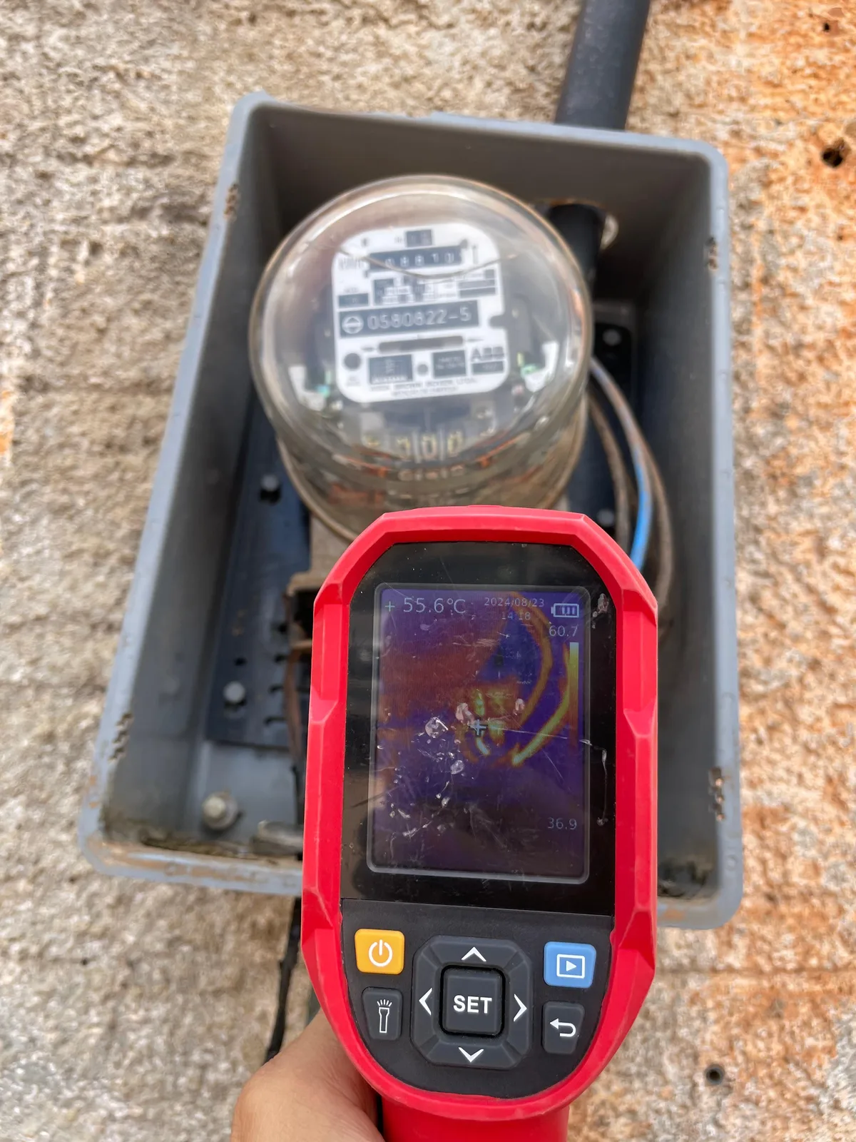 Inspeções com termografia — registro 09